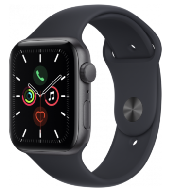 Фото 1 — Apple Watch SE 2020 44 мм спортивный ремешок темная ночь