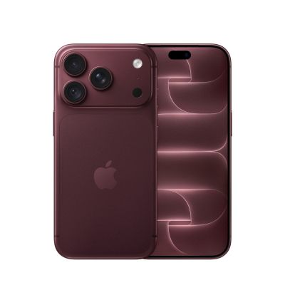 Apple iPhone 18 Pro eSIM 256 ГБ, Burgundy — вид сзади и спереди