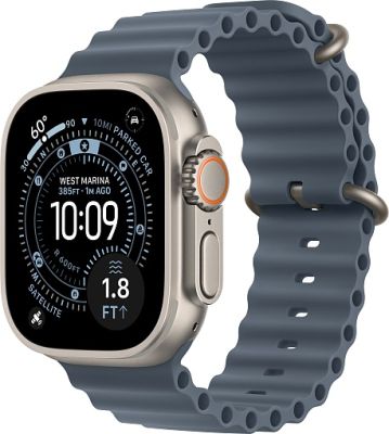 Фото 1 — Apple Watch Ultra 3 (2025) 49mm Natural Titanium Case with Anchor Blue Ocean Band