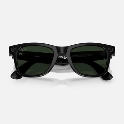 Фото 4 — Умные-Очки Ray-Ban Wayfarer RW4012 Shiny Black/G15 Green (M)