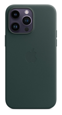 Фото 1 — Чехол защитный iPhone 14 Pro Max Leather Case Forest Green (original)