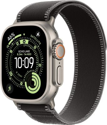 Фото 1 — Apple Watch Ultra 3 (2025) 49mm Natural Titanium Case with Black/Charcoal Trail Loop