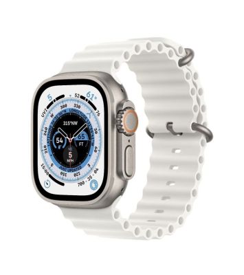 Фото 1 — Apple Watch Ultra 49 мм, корпус из титана, ремешок Ocean Белый