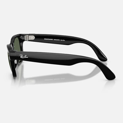Фото 3 — Умные-Очки Ray-Ban Wayfarer RW4012 Shiny Black/G15 Green (M)