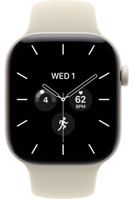 Фото 2 — Умные часы Apple Watch Series 12 46mm Pearl White Ceramic Case with Sport Band Sand