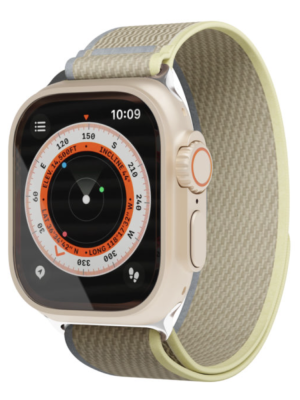 Фото 1 — Ремешок "vlp" Apple Watch 42/44/45/49mm, Trail Band бежевый-желтый нейлон