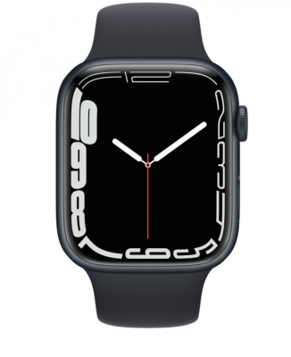 Фото 2 — Apple Watch Series 7 45 мм Тёмная ночь, спортивный ремешок цвета тёмная ночь