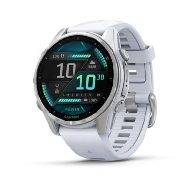 Фото 1 — Умные часы Garmin Fenix 8 43mm AMOLED Silver with Whitestone Silicone Band