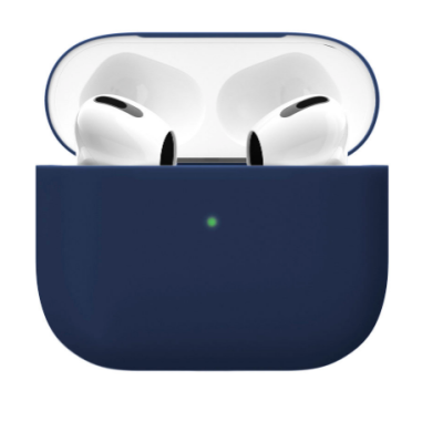 Фото 2 — Чехол силиконовый "vlp" Soft Touch Apple AirPods 3, темно-синий