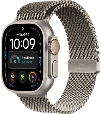 Фото 2 — Apple Watch Ultra 4 (2026) 49mm Natural Titanium Case with Natural Titanium Milanese Loop Large