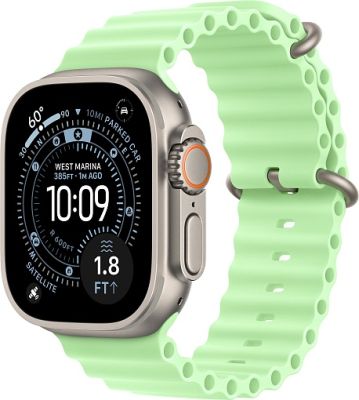 Фото 1 — Apple Watch Ultra 3 (2025) 49mm Natural Titanium Case with Neon Green Ocean Band