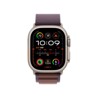 Фото 2 — Apple Watch Ultra 2 49 мм, корпус из титана, ремешок Alpine (S) Индиго