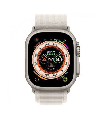 Фото 2 — Apple Watch Ultra 49 мм, корпус из титана, ремешок Alpine (S) Сияющая звезда