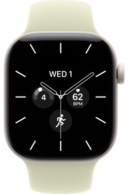 Фото 2 — Умные часы Apple Watch Series 12 46mm Pearl White Ceramic Case with Sport Band Pale Succulent