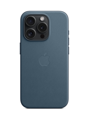 Фото 1 — Чехол защитный iPhone 15 Pro FineWoven Case with MagSafe Premium Pacific Blue