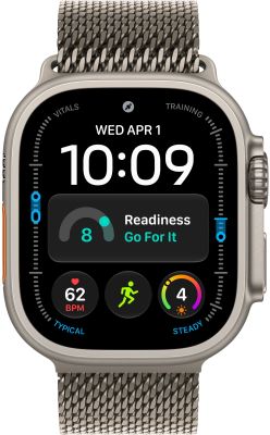 Фото 2 — Apple Watch Ultra 4 (2026) 49mm Natural Titanium Case with Natural Titanium Milanese Loop Medium