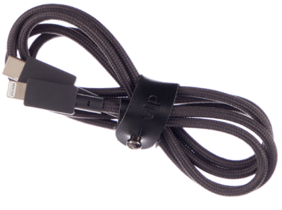 Фото 1 — Кабель "vlp" Nylon Cable Type-С - Lightning MFI, 1.2м, черный
