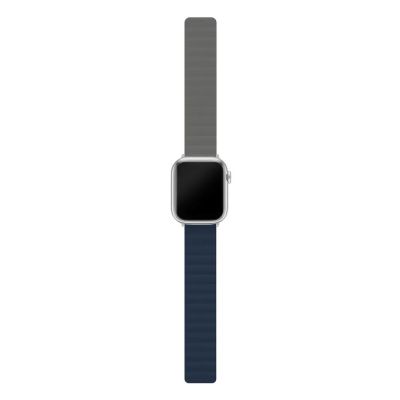 Фото 3 — Ремешок uBear Mode Apple Watch 42/44/45/49 мм, синий/серый