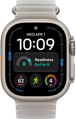 Фото 2 — Apple Watch Ultra 4 (2026) 49mm Natural Titanium Case with Translucent Gray Ocean Band