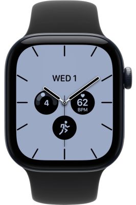 Фото 3 — Умные часы Apple Watch Series 12 42mm Night Blue Ceramic Case with Sport Band Black
