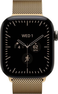 Фото 2 — Apple Watch Series 12 46mm Natural Titanium Case with Milanese Loop Radiant Gold (M/L)
