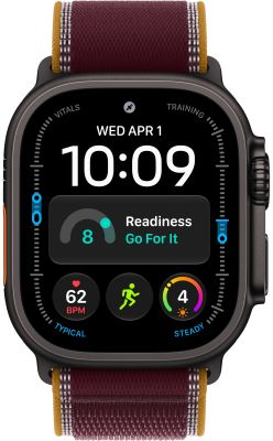 Фото 2 — Apple Watch Ultra 4 (2026) 49mm Black Titanium Case with Burgundy Trail Loop (M/L)