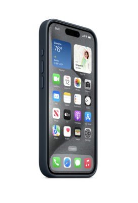 Фото 3 — Чехол защитный iPhone 15 Pro FineWoven Case with MagSafe Premium Pacific Blue